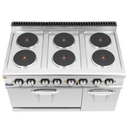 Royal Catering sähköhella uunilla, 6 valurautalevyä, 19,1 kW, 120 x 73 cm, Pro 730 Series
