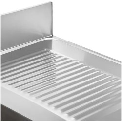 Royal Catering tiskiallaspöytä 2 allasta ruostumaton teräs 140 x 60 cm