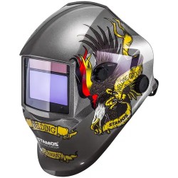 Stamos Germany S-WIGMA 250 TIG-hitsauslaite 250 A 230 V ja Eagle Eye -hitsauskypärä 13,15 kg