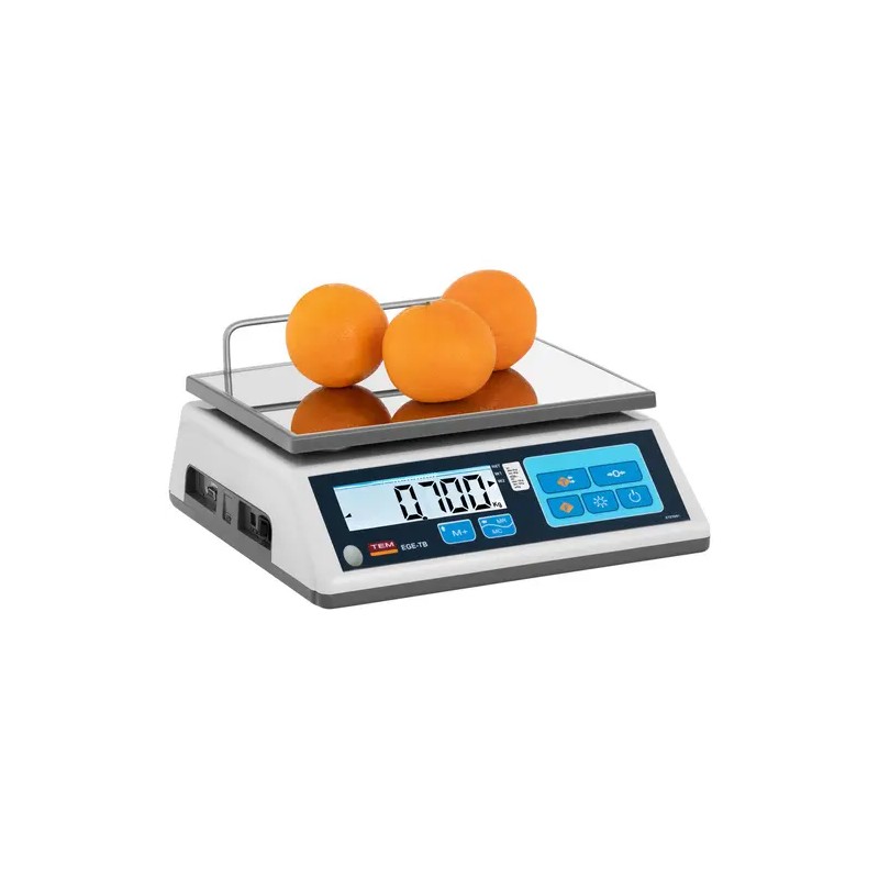 Pöytävaaka 15 kg / 5 g - kalibroitu - 23 x 30 cm - LCD