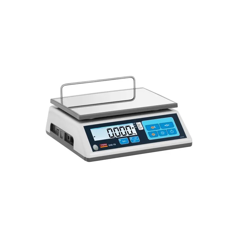 Pöytävaaka 15 kg / 5 g - kalibroitu - 23 x 30 cm - LCD