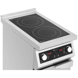 Royal Catering induktioliesi 8500 W 2 x 30 cm 240 °C säilytystilalla