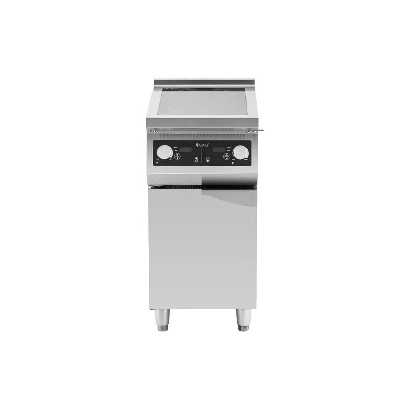 Royal Catering induktioliesi 8500 W 2 x 30 cm 240 °C säilytystilalla