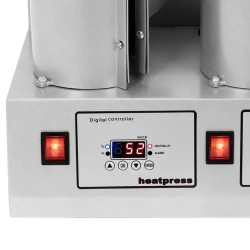 5-osainen kuppiprässi 250 °C LED-näytöllä ja ajastimella