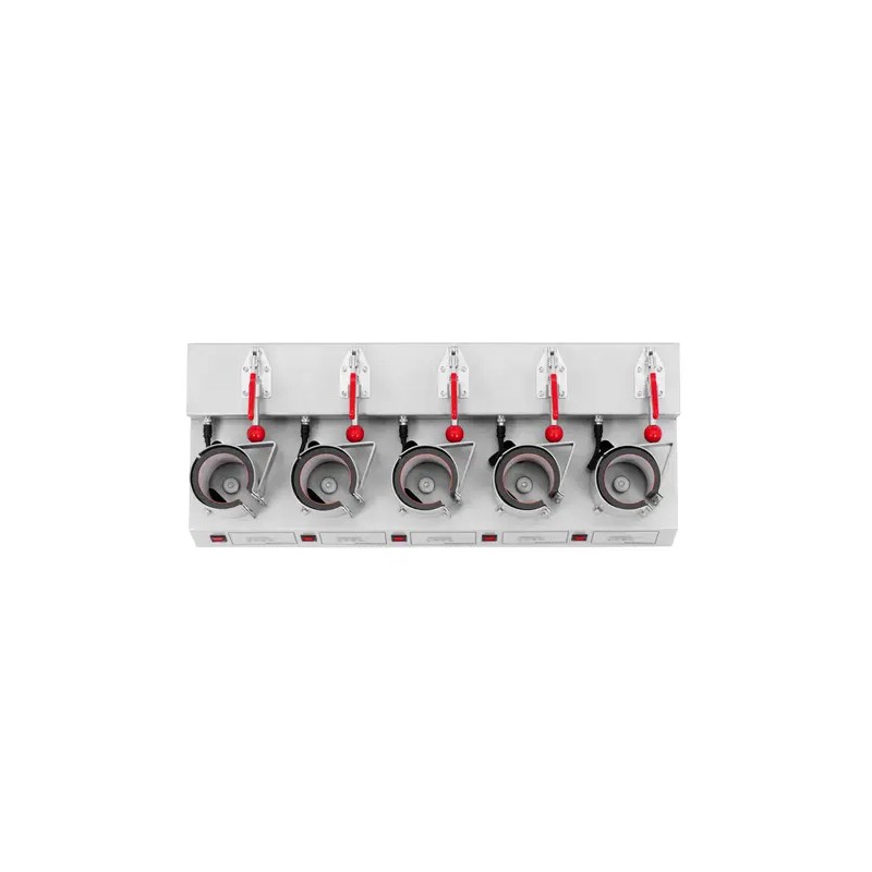 5-osainen kuppiprässi 250 °C LED-näytöllä ja ajastimella