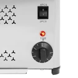 Royal Catering leivänpaahdin 1800 W 4 paikkaa ruostumaton teräs
