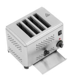 Royal Catering leivänpaahdin 1800 W 4 paikkaa ruostumaton teräs
