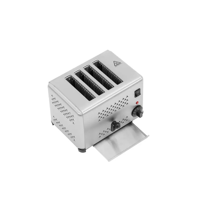 Royal Catering leivänpaahdin 1800 W 4 paikkaa ruostumaton teräs