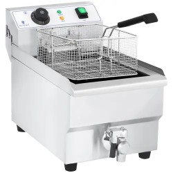 Sähkökäyttöinen rasvanpaistin 10 l 3000 W poistoventtiilillä