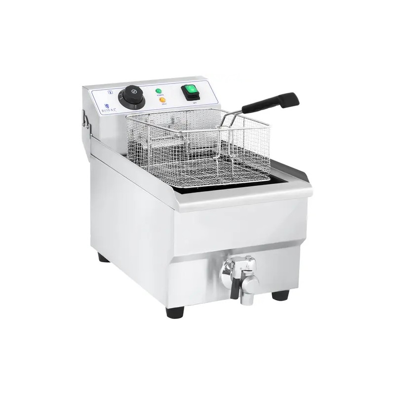 Sähkökäyttöinen rasvanpaistin 10 l 3000 W poistoventtiilillä