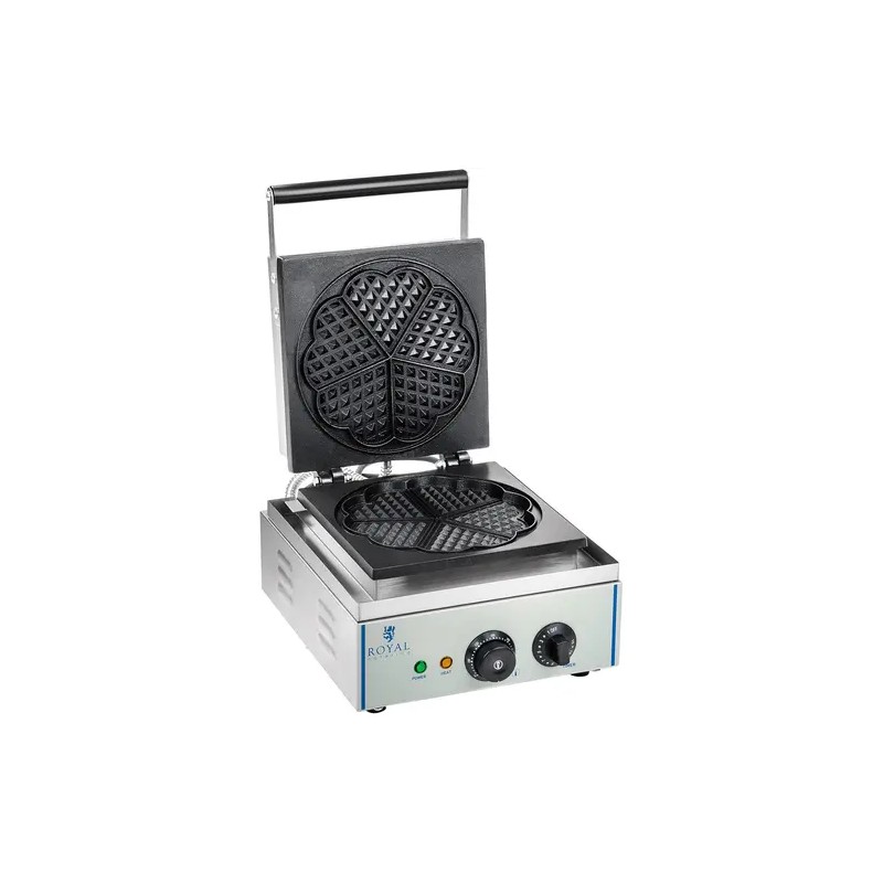 Royal Catering RCWM-1500-H sydämenmuotoinen vohvelirauta 1500 W