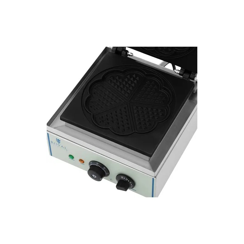 Royal Catering RCWM-1500-H sydämenmuotoinen vohvelirauta 1500 W