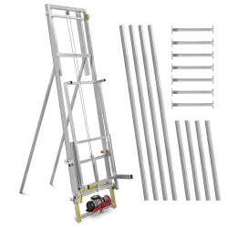 Rakennusnostin 10 m 200 kg tasakatoille