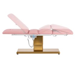 Sähköinen kosmetiikkasänky 3 moottoria 190 x 65 x 60-76 cm rosa/kulta