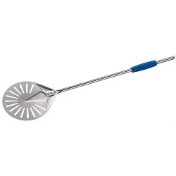 Gi Metal pizzalapio 20 cm ruostumaton teräs varsi 75 cm perforoitu