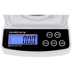 Digitaalinen tarkkuusvaa'a 500 g / 0,01 g tuulisuojalla