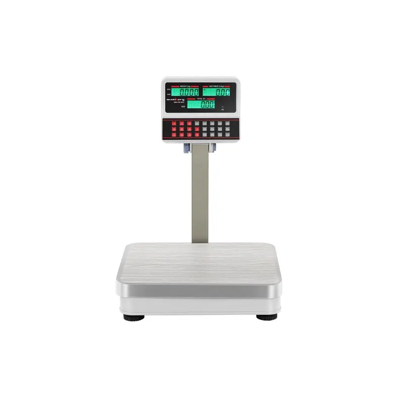 Kontrollivaaka SBS-PW-100/10, 100 kg / 10 g, 30 x 35 cm, LCD-näyttö jalustalla