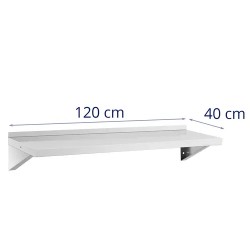 Royal Catering seinähylly ruostumaton teräs 120 x 40 cm