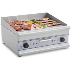 Royal Catering RCG 60 sähkögrilli 60 cm sileä valurautalevy 2 x 3200 W 32 kg