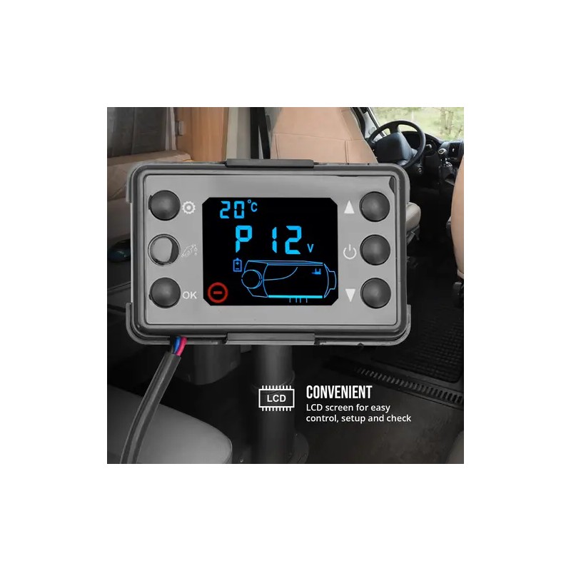 Diesel-seisontalämmitin 12 V 8 kW 10 l säiliöllä