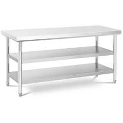 Royal Catering RCWT 180X60 3L E ruostumattomasta teräksestä valmistettu työpöytä 60 x 180 cm