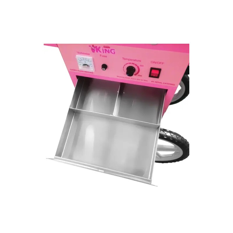 Royal Catering hattarakone vaunuineen, 52 cm, 1000 W, pinkki