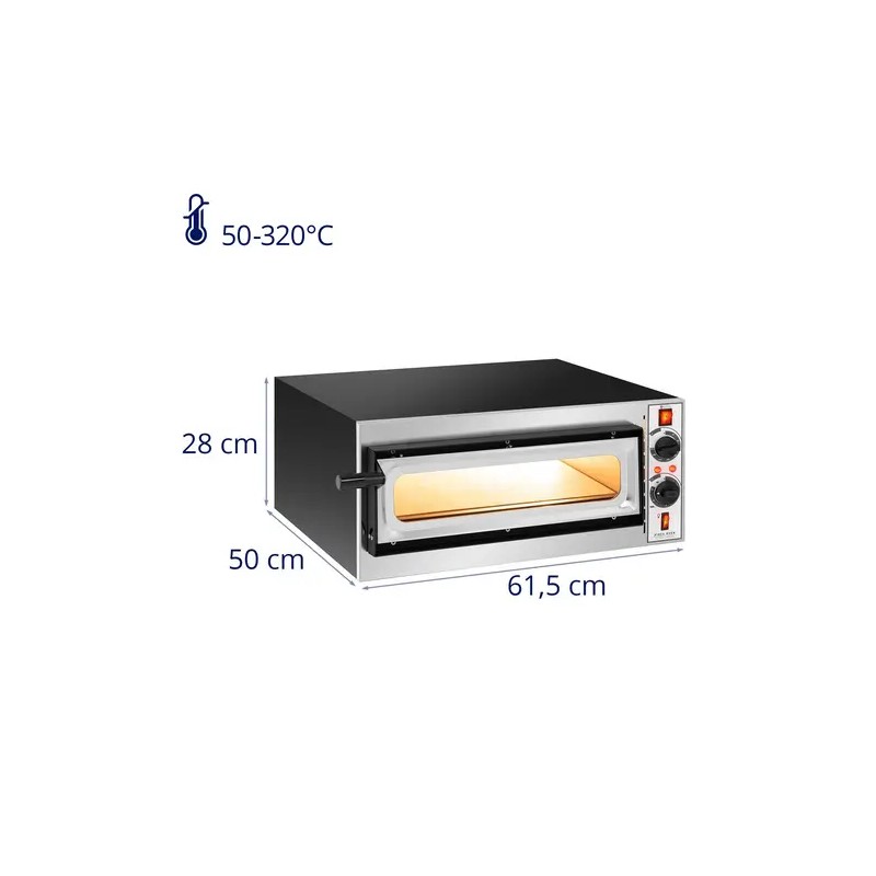 Royal Catering RC-POB140GL sähköinen pizzauuni 32 cm 1600 W