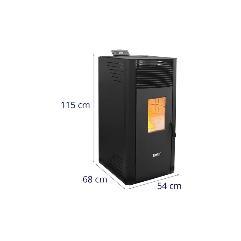 Pelletiuuni 13 kW 50–325 m³ ajastimella ja kaukosäätimellä