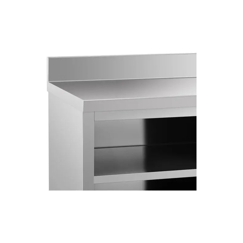 Royal Catering RCSSCB-200X70-E-B ruostumattomasta teräksestä valmistettu työpöytäkaappi 200 x 70 cm