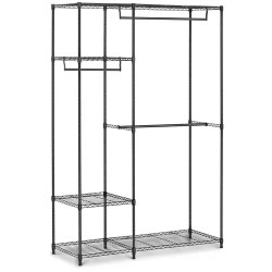 Royal Catering metallinen vaaterekki 120 x 45 x 179 5 cm musta
