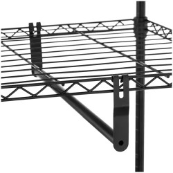 Royal Catering metallinen vaaterekki 120 x 45 x 179,5 cm musta