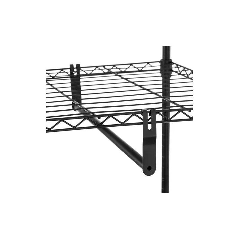 Royal Catering metallinen vaaterekki 120 x 45 x 179,5 cm musta