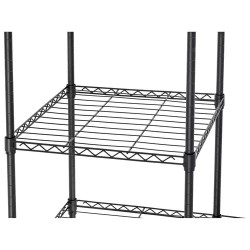 Royal Catering metallinen vaaterekki 120 x 45 x 179,5 cm musta