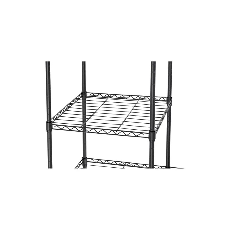 Royal Catering metallinen vaaterekki 120 x 45 x 179,5 cm musta