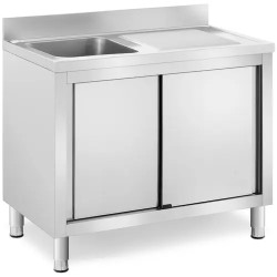 Royal Catering RC IKS11 tiskiallaskaappi ruostumaton teräs 100 x 60 cm