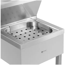 Royal Catering Käsienpesu- ja tyhjennysallas, 88 cm, ruostumaton teräs