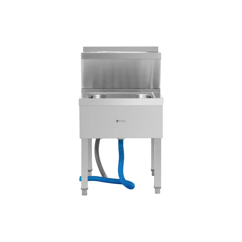 Royal Catering Käsienpesu- ja tyhjennysallas, 88 cm, ruostumaton teräs