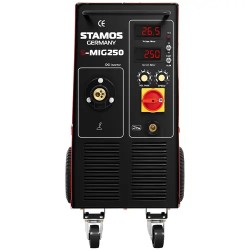 Stamos Germany SMIG-250 MIG-MAG-hitsaussetti 250 A ja Sub Zero -hitsauskypärä 45,8 kg