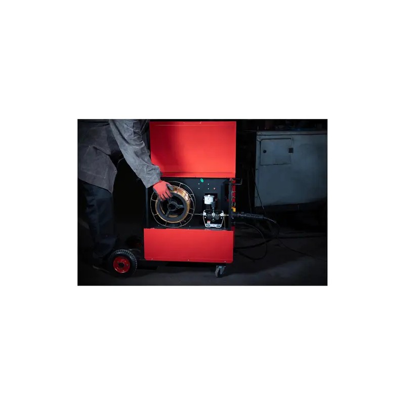 Stamos Germany SMIG-250 MIG-MAG-hitsaussetti 250 A ja Sub Zero -hitsauskypärä 45,8 kg