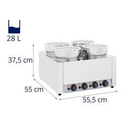 Royal Catering keittostema 28 l 2000 W ruostumaton teräs