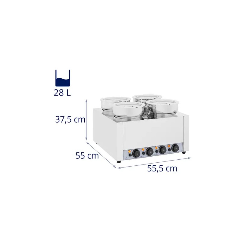 Royal Catering keittostema 28 l 2000 W ruostumaton teräs