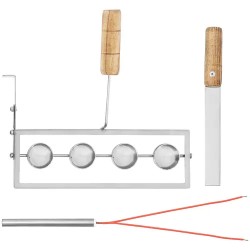 Royal Catering jäätelövohvelirauta 4200 W 100-120 kpl/h 55 x 70 mm