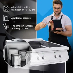 Royal Catering induktioliesi 17 000 W 4 x 30 cm 260 °C