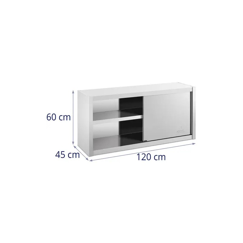 Royal Catering RCSSWC-120X45-S seinäkaappi ruostumaton teräs 120 x 45 x 60 cm
