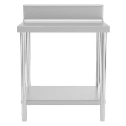 Royal Catering RCAT-80/60-N ruostumattomasta teräksestä valmistettu työpöytä 80 x 60 cm