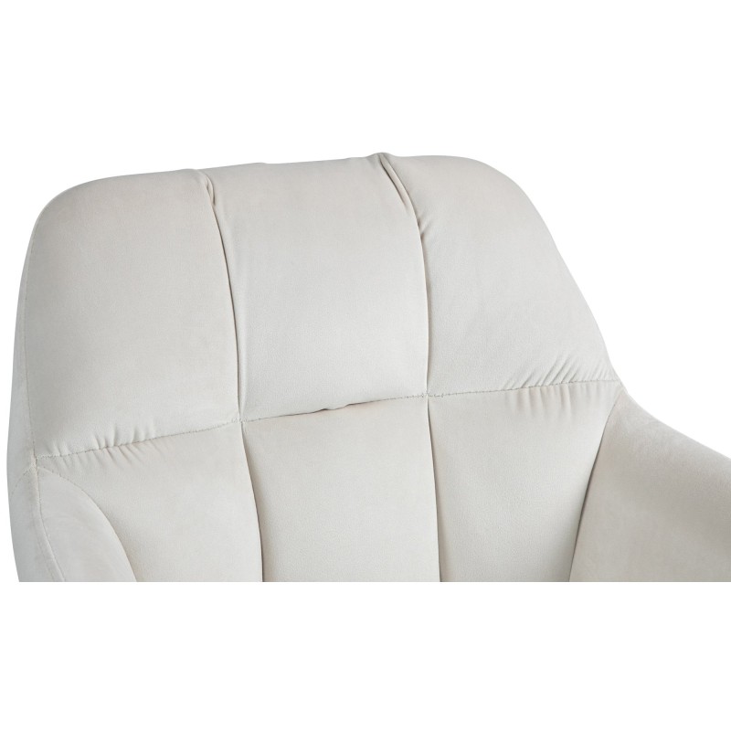 Säädettävä samettinen baarijakkara käsinojilla ja jalkatuella