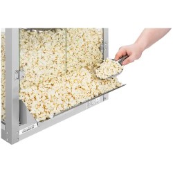 Royal Catering Popcorn-kone 1350 W 5 kg/h ruostumaton teräs hopea
