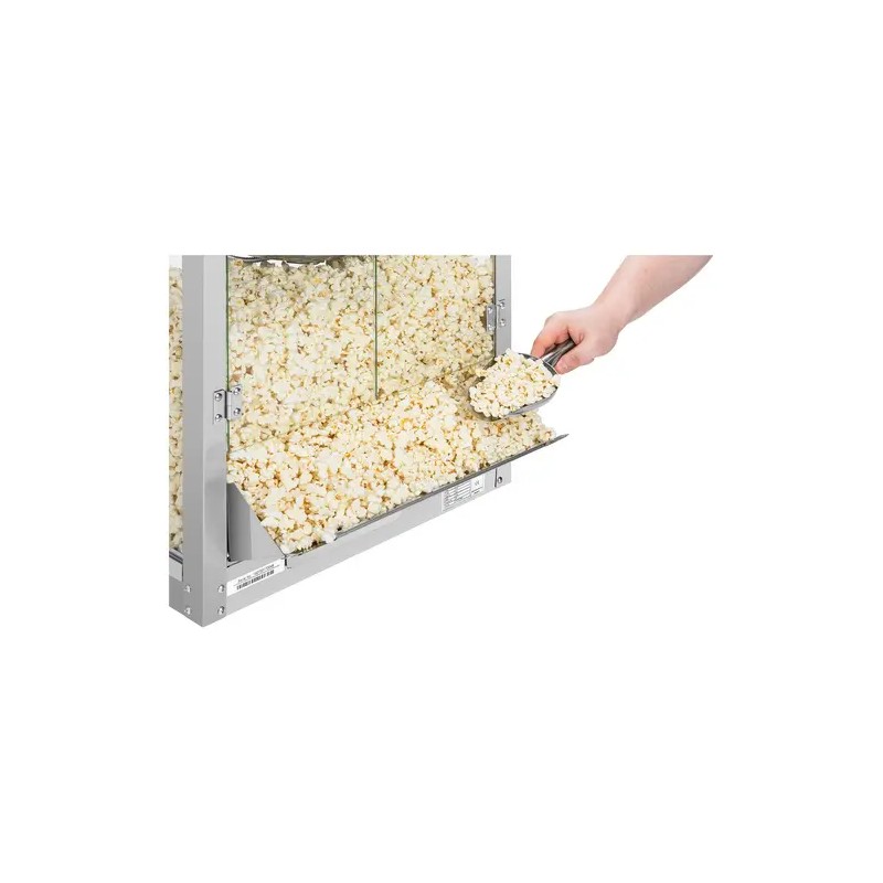 Royal Catering Popcorn-kone 1350 W 5 kg/h ruostumaton teräs hopea