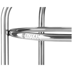 Royal Catering ruostumattomasta teräksestä valmistettu jakkara, halkaisija 29 cm 1,6 kg