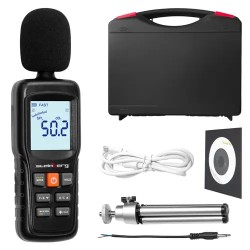 Digitaalinen melumittari 30 130 dB dataloggerilla ja USB liitännällä 155 g